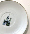Vintage - 1960 s Disneyland Castle - Replacement Saucer For Tinkerbell Tea Set