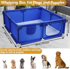 Whelping Box For Dogs And Puppies  47 2  47 2  17 7in Playpen  Puppy Whelping Supp