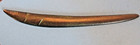 Vtg Elongated Fish Design Metal Black Letter Opener 9  Long