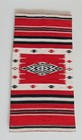 Vintage 24 5  X 48 5  Hand Woven Navajo Wool Saddle Blanket   Reversibe