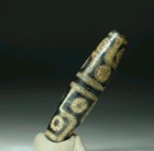 Pre-1800s Indo tibetan Old Agate 12 Eye Wish Dzi Bead 14 59mm