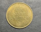 The Silver Solution Plate   Polish Token Medal Advertising Vintage Coin