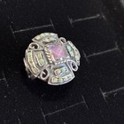 Matl Matilde Poulat Mid Century Mexico Silver Amethyst Turquoise Ring Size 6 5