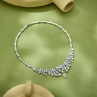 Wedding Bridal  Cz Jewelry Set Zirconia Necklace Earrings Set