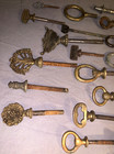 Great Lot  Antique  Decorative Bolts  Originally Mirror Bolts  Many Designs