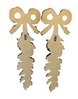 Mid Century Vintage Syroco Gold Tone Foamcraft Rococco Floral Wall Hanging Art
