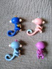 Fingerlings Mini Figures Lot Of 4 Figs - 3 Monkeys   1 Sloth By Wowwee