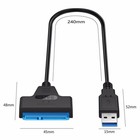 1-2pcs Sata To Usb 3 0 Cable Usb To Sata Iii Hard Drive Adapter 2 5   Ssd Hdd
