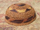 Antique Native American Hupa  Unusual 6  Hat Basket