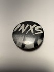 Inxs Logo Pinback Button Black White Collectible Band Memorabilia