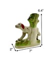 Dog Figurine Pair Staffordshire Style Spill Vase Vintage Classic Decor Gift