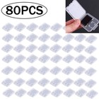80 Pcs Case Holder For Micro Sd Sdhc Memory Card Box Storage Hard Plastic N865