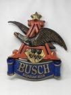 Vintage Busch Bavarian Beer Sign 3d Flying Eagle Molded 18 X 17