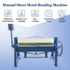 1300mm 51   Manual Sheet Metal Bending Machine Sheet Metal Brake Banding Cutter