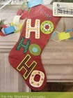 Dimensions Ho Ho Ho Stocking 72-08187 Christmas Felt Applique Kit 19    Long New