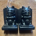 Rare Haida Beaver Totem Bookends Set Of 2 Pacific Northwest Totem Art Durastone