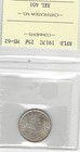 1917c  Iccs Graded Newfoundland Twenty-five Cent   ms-62  