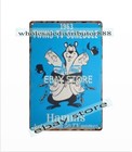 1963 Retro Beer Memorabilia Baseball Metal Tin Sign Garage Interior