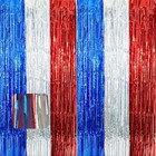 2 Pack 4th Of July Decorations  Red 3 28 X 6 56ft  pack Of 2  Red  White  Blue