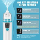 Nasal Aspirator For Baby  Electric Baby Nose Sucker  Usb Rechargeable With 3 Suc