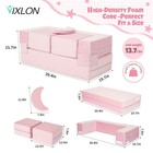 5pcs Modular Kids Play Couch  Kids Couch For Playroom And Bedroom Toddler Sofa