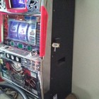 Mechanical Casino Slot Machine Cabinet W  Reels  Lcd Screen  Red black
