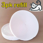 Cat Scratcher Replacement Pads  Stylish White 3 Pk  Fit Turbo   Star Chaser Toys