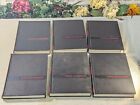 1963 Vtg Full Complete Set 24 Volumes Colliers Encyclopedias Black Red Hardcover
