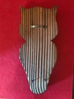 Vintage Wooden Carved Owl Wall Art
