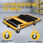 Folding Hand Platform Truck Dolly Cart With 5  Wheel Luggage Cart Trolley Moving