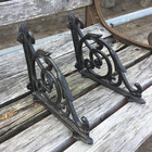 Antique Style Cast Iron Brackets Garden Braces Rustic Shelf Bracket Black