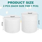 Round Foam Cake Dummy  4 x 3   4 x 4  White Fake Cake Circles Dummies  2pcs