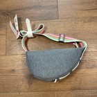 Wildfox Sling Bag Grey With Colorful Strap