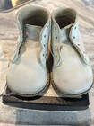 Vintage Child Life White Baby Shoes Original Box  Bib And Poem 1960 s