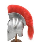 Medieval Warrior Silver Plumed Knights Helmet Medieval Helmet- 18 Guage Steel
