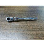1 4  Drive Ratchet Handle Socket Wrench 72 Tooth Flexible Head Stubby Round
