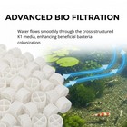 Half Off Ponds - K1 Bio Filter Media 1 Cu Ft     Moving Bed Bio Filter Media For