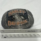 Harley Davidson Belt Buckle Made In Milwaukee Eagle Motorcycle 