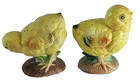 Vtg Japan Hand Painted Chicks Salt   Pepper Shaker Set Yellow Easter Farmhouse