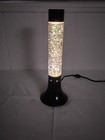 Vintage Y2k Oozy Glo Iridescent Black Glitter Lava Lamp 15    Tested Works Retro