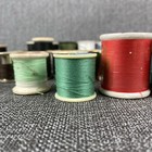 Lot Of 108 Vintage Spools Of Thread Sewing Color Variety Wooden   Plastic