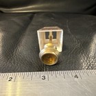 Miniature Dollhouse Table Lamp 1 12 Scale Gold Brown Brass Base