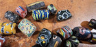 Lot 26 Antique Venetian African Trade Beads Millefiori Italian Glass