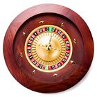 Brybelly Deluxe Wooden Roulette Wheel Set18  Red brown Mahogany With Double-z   