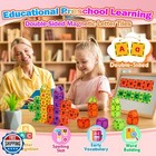 Magnetic Tiles Letters Toys  Alphabet Learning Toys For Toddlers 1-3 2-4 4-8 