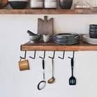 2p Under-shelf Mug Holder Rack     Kitchen Cabinet Coffee Cup Storage Hooks-    
