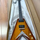 Custom Fv Vintage Sunburst Electric Guitar 6strings Mahogany Body 22fret Ship Us