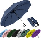 Windproof Travel Umbrella - Automatic Compact Folding Umbrella For Rain  Smal   