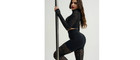 Seamless Leggings And Long Sleeve Crop Top Matching Set