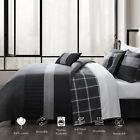 Bebejan Kyle Black 100  Cotton 5 Piece Reversible Comforter Set Queen